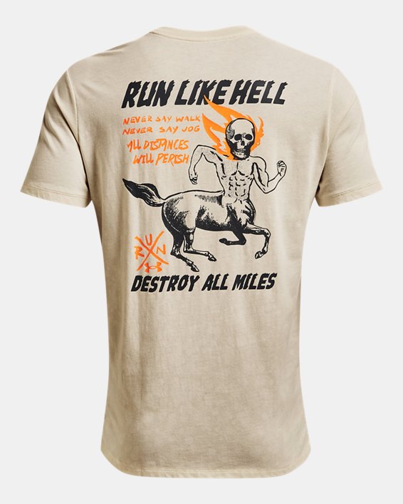 T-shirt UA Destroy All Miles pour homme, Brown, pdpMainDesktop image number 5